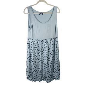 Seraphine Blue Floral Maternity Nursing Tank Dress Preppy Womens US 8 UK 12